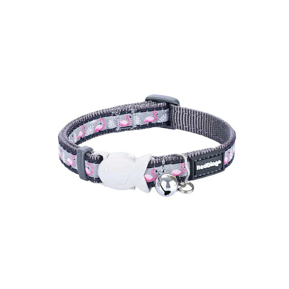Cat Collar Design Flamingo Cool Grey Grey | M