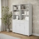 image 3 of Multi-Compartment Cabinet with 3-Tier Bookshelves and 1-Drawer White | Unit Colour: White