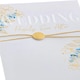 image 3 of Gold Floral Design Wedding Congratulations Card
