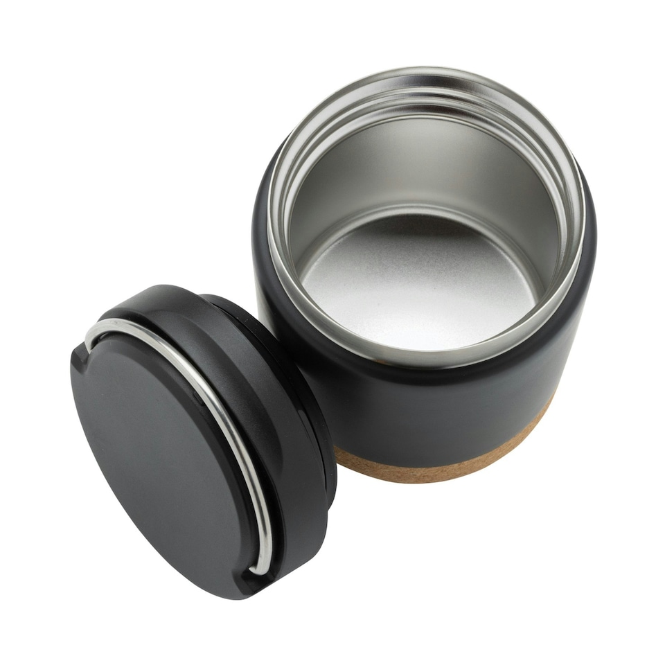 image 1 of XD Collection Savory Recycled Stainless Steel 400ml Food Flask - Black - One Size
