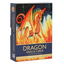 Diana Cooper Dragon Oracle Cards - Black/Orange - One Size