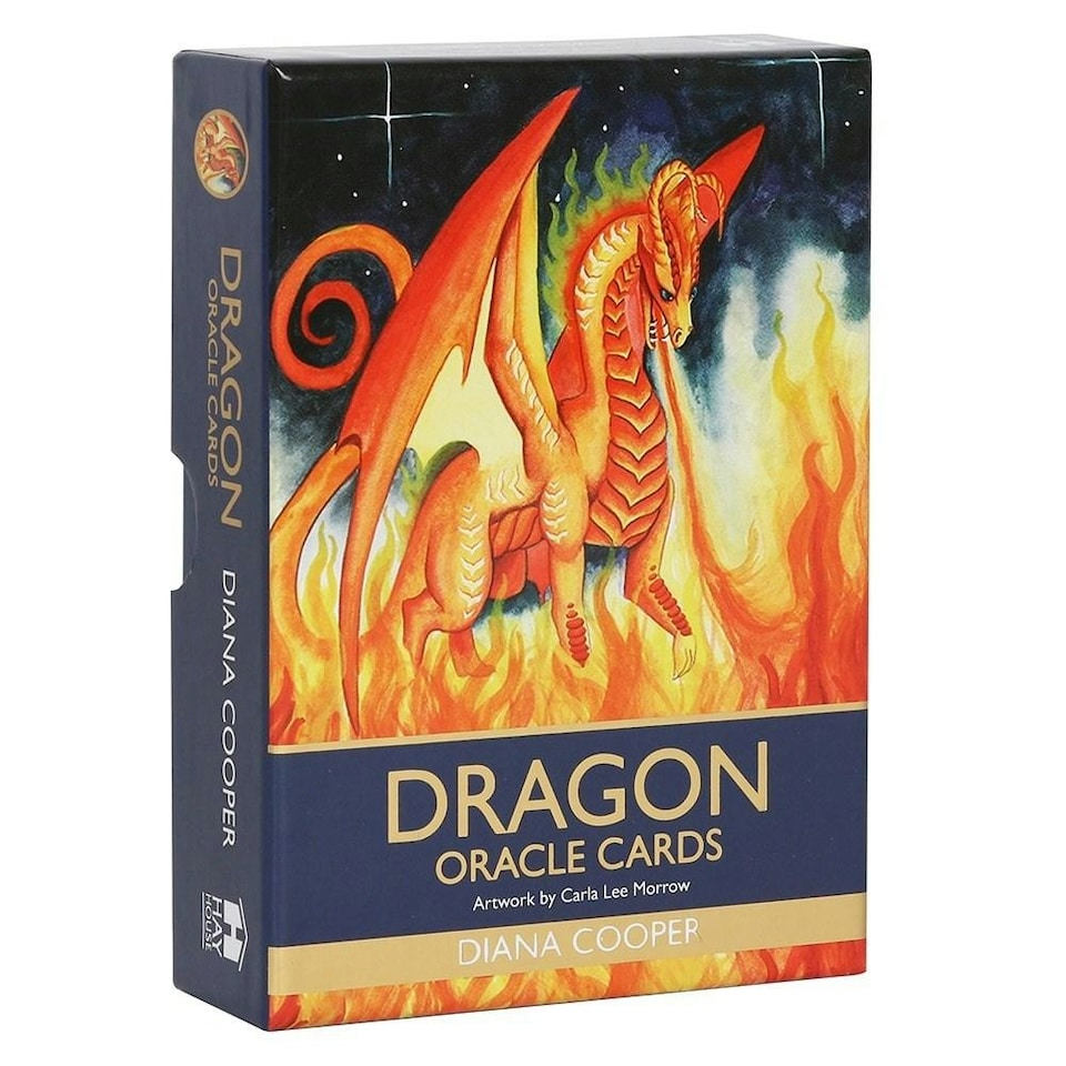 image 1 of Diana Cooper Dragon Oracle Cards - Black/Orange - One Size