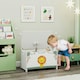 image 10 of AIYAPLAY Toy Box with Lid, Safety Hinges for Kids, Nursery, Bedroom, Pink