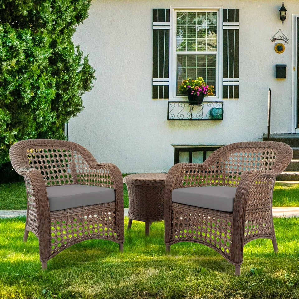 image 1 of Covers&All Square Cushion Slipcover for Patio Couch Sofa Seats Cover only, Pack of 2, 20in D x 20in W, Grey