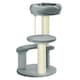 image 6 of PawHut 65cm Cat Tower, Small Cat Condo with Sisal Posts, Rope, Perches Grey