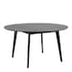 image 1 of Roxby Round Dining Table in Black 140x76cm