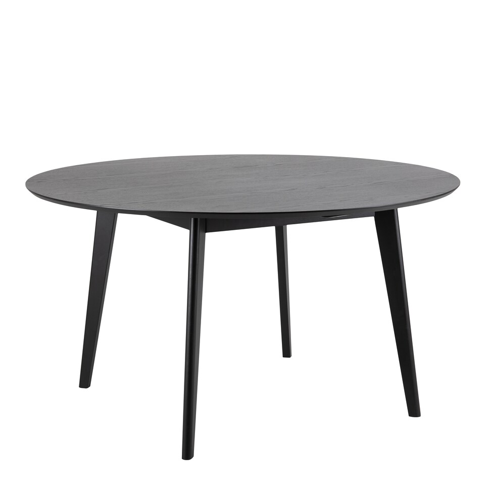image 1 of Roxby Round Dining Table in Black 140x76cm