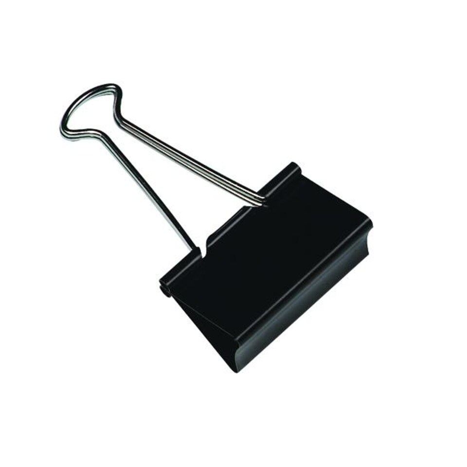 image 1 of Q-Connect Foldback Clip 19mm Black (Pack of 10) KF01282