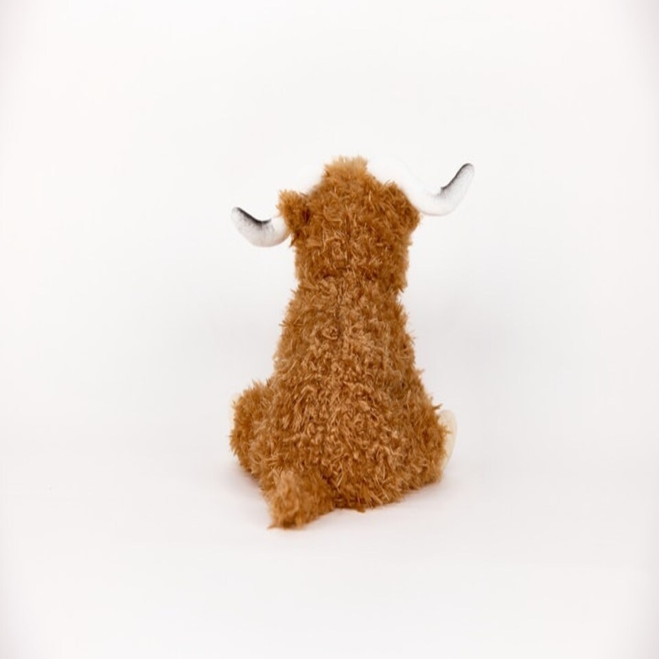 image 1 of Warmies Plush Highland Cow with Horns Microwavable LARGE