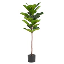 Large Fiddle Fig Tree Artificial 120cm Premium Plant | Green | 4ft