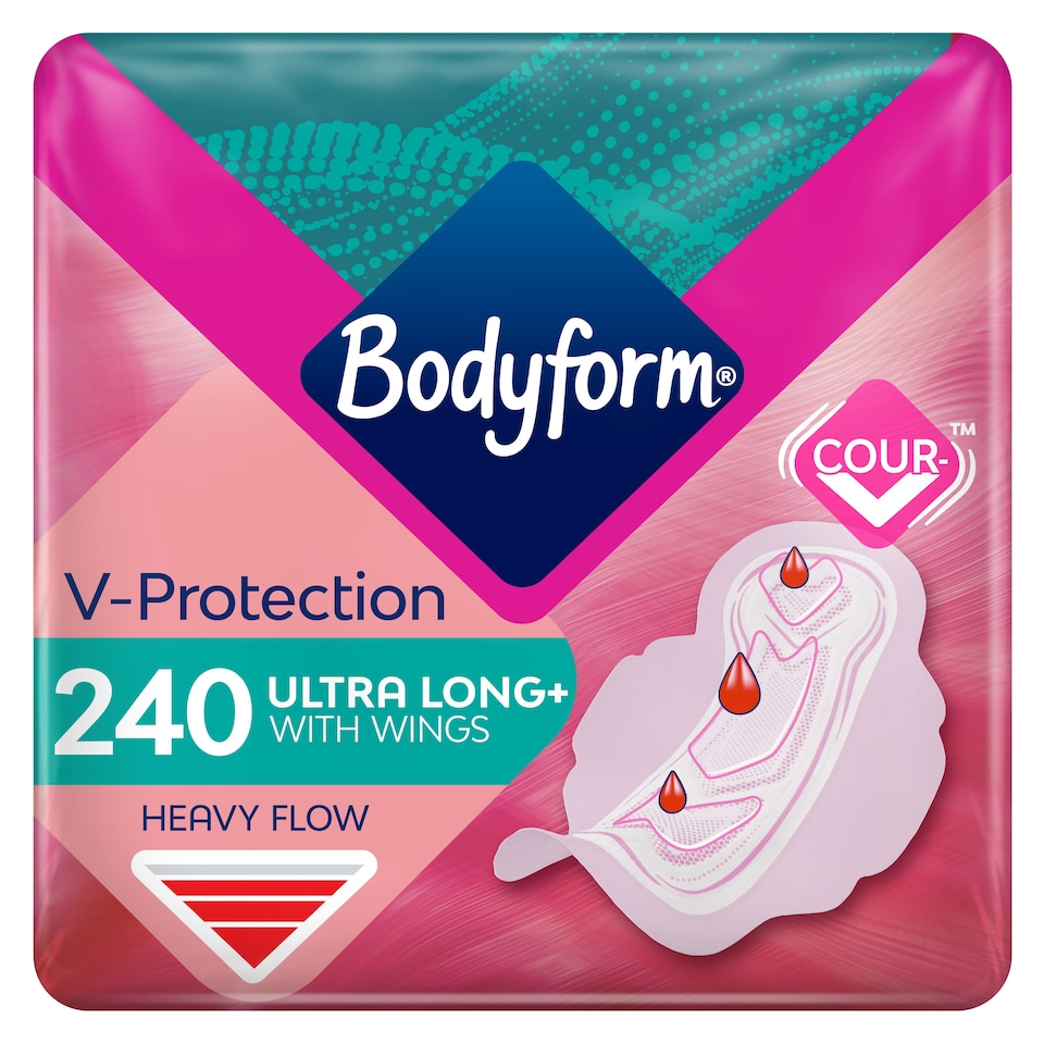 image 1 of Bodyform Ultra Long Sanitary Towels Wings 240 Pack