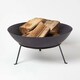 image 1 of Homescapes Metal Fire Bowl with Stand