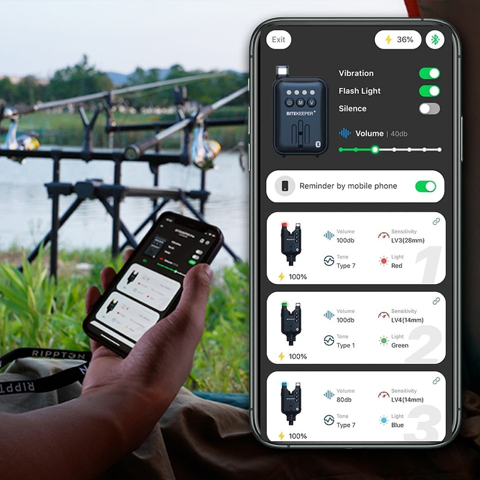 image 1 of BiteKeeper Pro 3+1 Bite Alarm