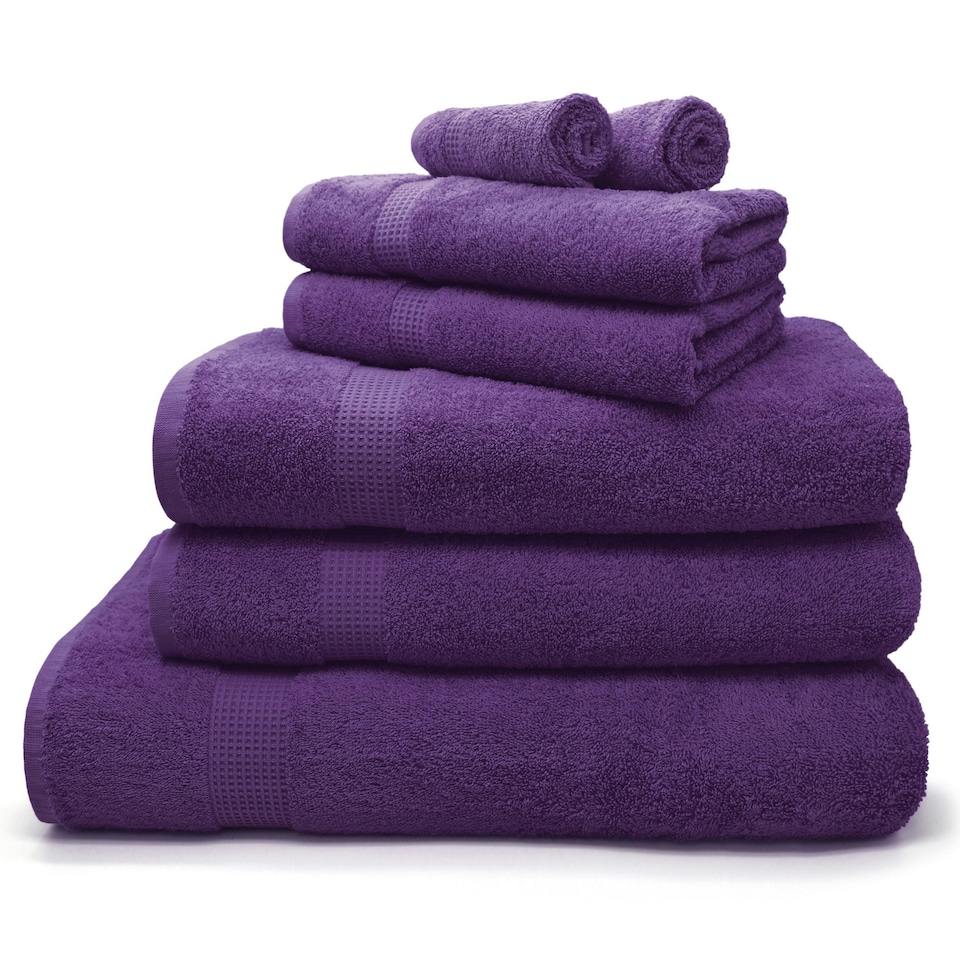 Luxury 100% Egyptian Cotton Towels 550gsm Purple Purple | Purple | Bath towel