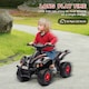 image 4 of AIYAPLAY 6V Kids Electric Quad Bike with Music, Forward Function, Black