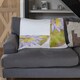 image 2 of Gold & Purple Flowers Blanket | Multi