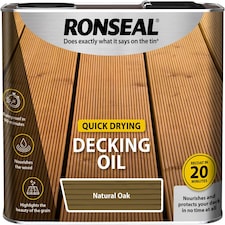 Ronseal Quick Dry Deck Oil Natural Oak 2.5L