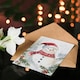 image 4 of Santa Hat Scarf Snowman Holly Blank For Him Or Her Art Xmas Festive Christmas Card