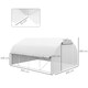 image 7 of Outsunny 4 x 3(m) Walk-in Tunnel Greenhouse, Roll Up Sidewalls, Mesh Door