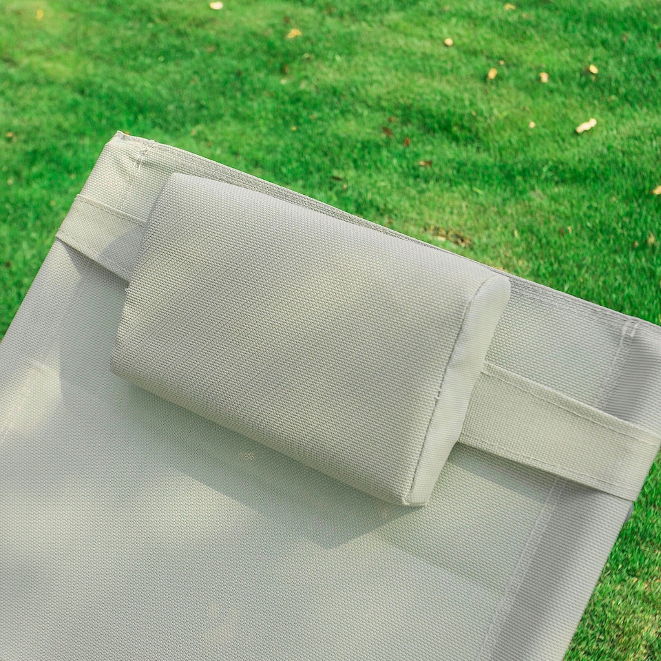 image 1 of SoBuy OGS28-MI,Outdoor Garden Rocking Sun Lounger Recliner Relaxing Chair