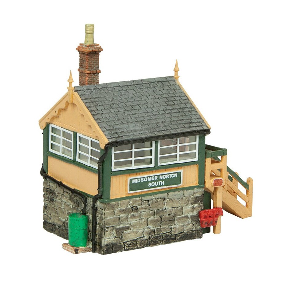 Graham Farish Scenecraft Midsomer Norton Signal Box Green (Pre-Built)