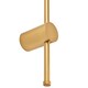 image 3 of Modern and Sleek Stick Style Ambient LED Wall Light Fitting in Plated Brush Gold | Gold
