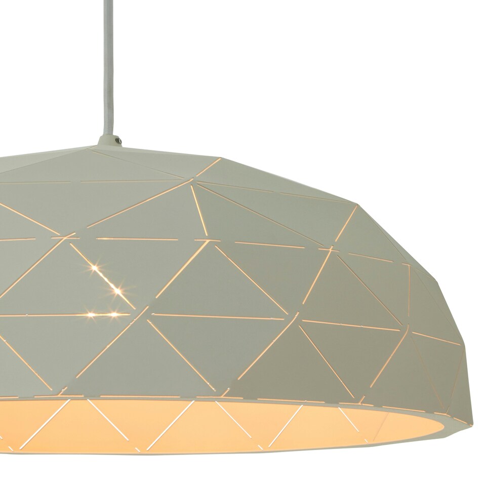 image 1 of Interiors by Premier Small White Dome Pendant Light