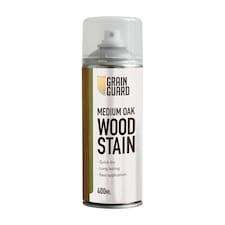 Grain Guard Water Based Wood Stain Spray - Medium Oak - 400ml