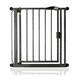 image 1 of Safetots Pressure Fit Self Closing Stair Gate, Narrow, 68.5cm - 75cm, Slate Grey, Auto Closing Baby Gate, Safety Barrier