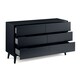 image 3 of Retro Anthracite Wide Chest - 6 Drawers