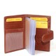 image 2 of Eastern Counties Leather Ricky Credit Card Holder With Plastic Inserts - Cognac - One size