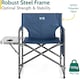 image 3 of Folding Directors Chair With Side Table