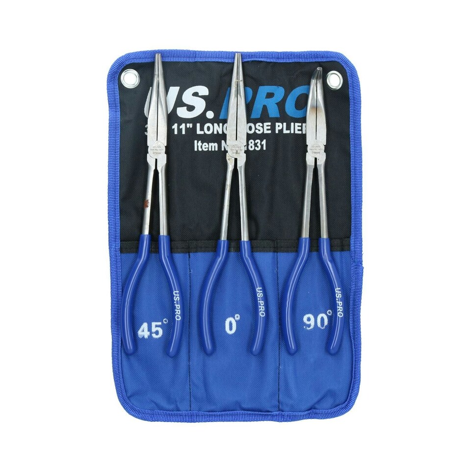 image 1 of 6" And 9" Circlip Plier Pliers Sets Internal and External / Bent and Straight