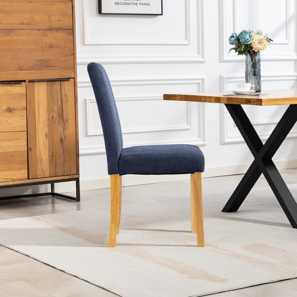 image 1 of Almont Fabric Dining Chairs - Set of 2
