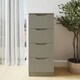 image 3 of Luno 4 Drawer Tallboy Chest Of Drawers - Ash Green
