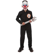 Bristol Novelty Childrens/Kids Frightfest Controller Costume - Black/White/Red/Blue - S S