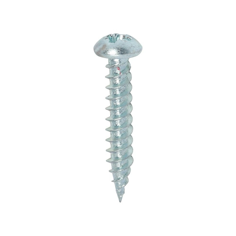 image 1 of Timco - Twin-Threaded Woodscrews - PZ - Round - Zinc (Size 8 x 1 - 200 Pieces)