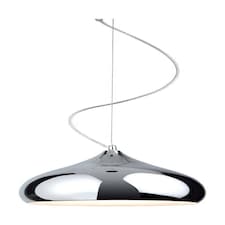 Carla 1 Light Dome Ceiling Pendant Chrome, E27