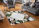 image 2 of Decorative Flowers On Navy Rug | Multi