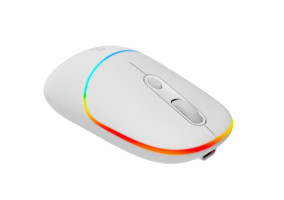 image 1 of Canyon Wireless Mouse 2In1 BT MW-22 Snow White