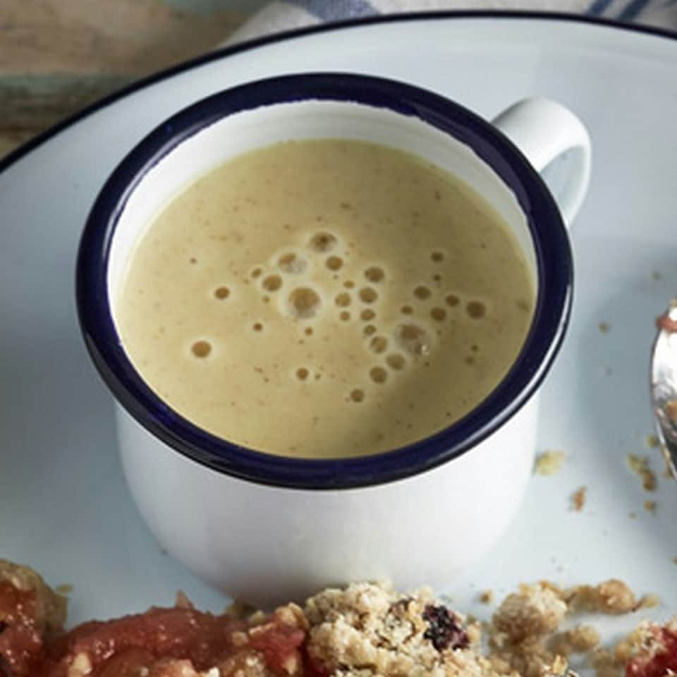 image 1 of Nimbus Enamelware Expresso Mug - White/Blue - 150ml