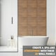 image 10 of NOVECRAFTO Chevron Line 3D Wall Panels – 6 Sheets Covering 1.5 sqm (16.15 sqft) – Decorative PVC Cladding Tiles 50x50cm – Matte Wood & Black Design Wooden