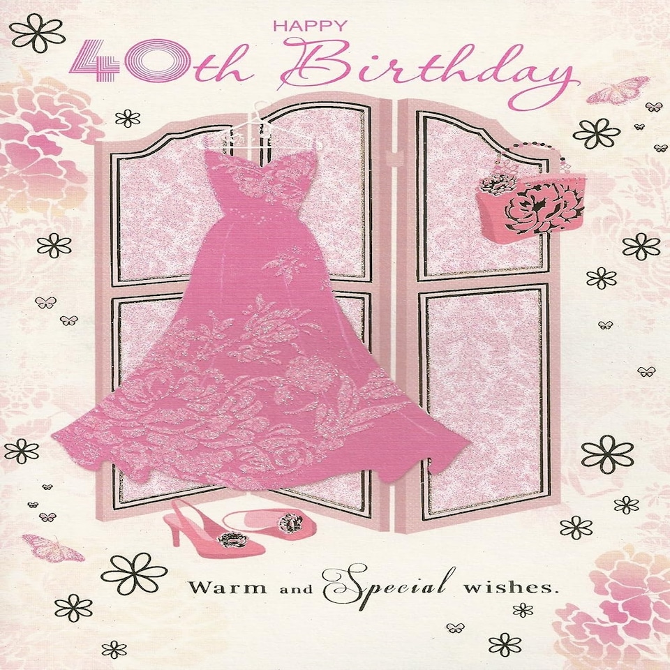 image 1 of Happy 40th Birthday Warm and Special wishes card