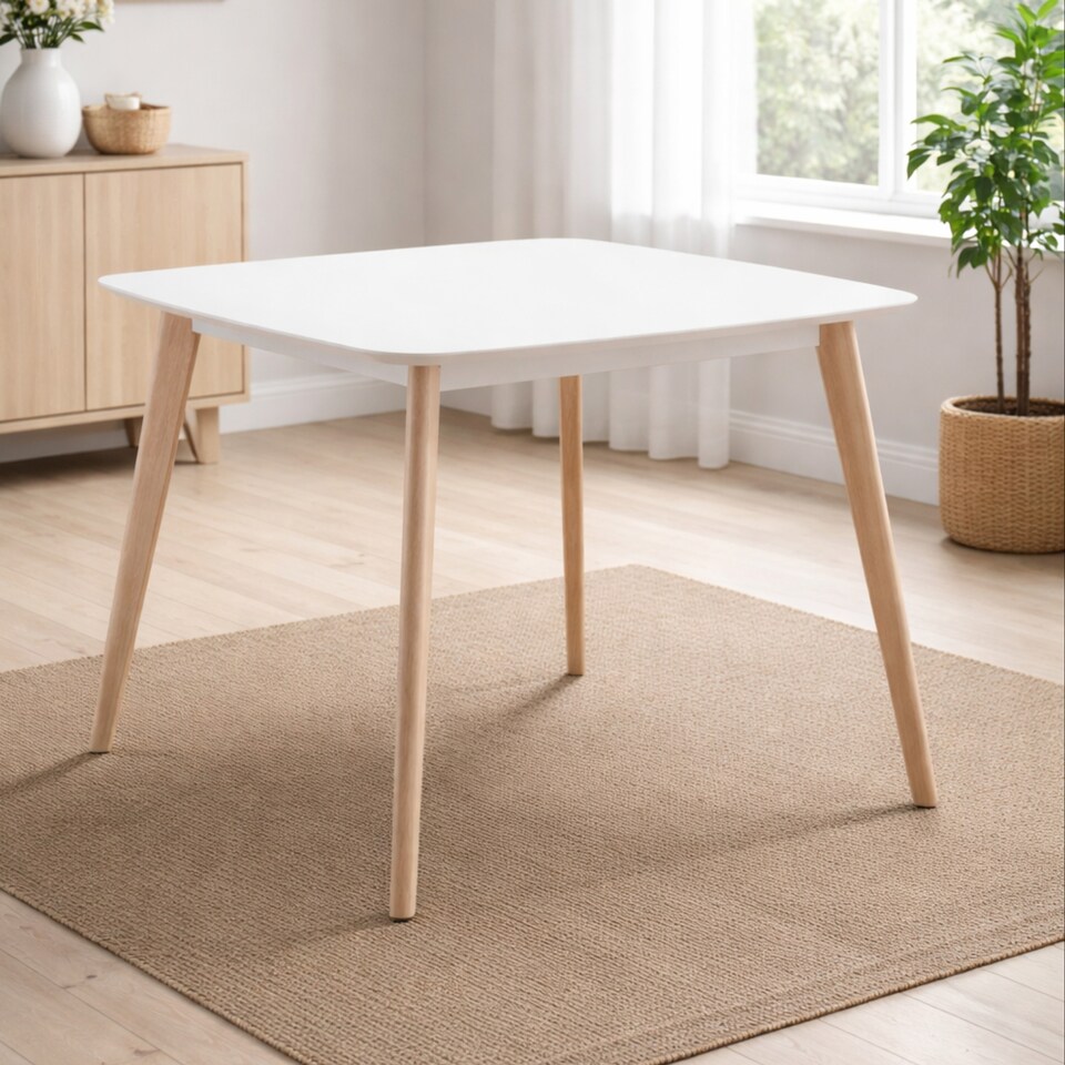 image 1 of Casa Square Dining Table White/Oak