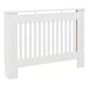 image 9 of HOMCOM Radiator Cover Painted Slatted MDF Cabinet Lined Grill 112x19x81cm