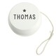 image 3 of Personalised Grey Star White Wooden Yoyo