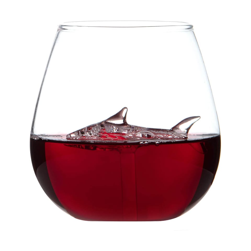 image 1 of Bar Bespoke Shark in A Glass 500ml - Transparent