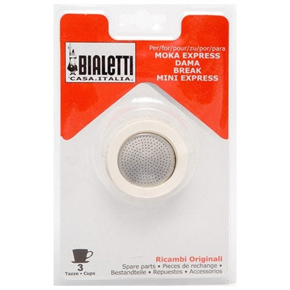 Bialetti 3 and 4 Cup Washer/Filter Set