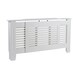 image 1 of Extending Radiator Cover Adjustable Wooden MDF Slatted Grill | White