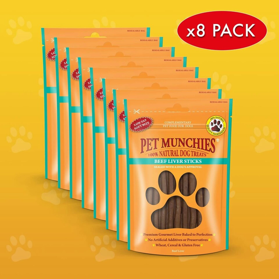 image 1 of Pet Munchies Beef Liver Sticks - 8 x 90g